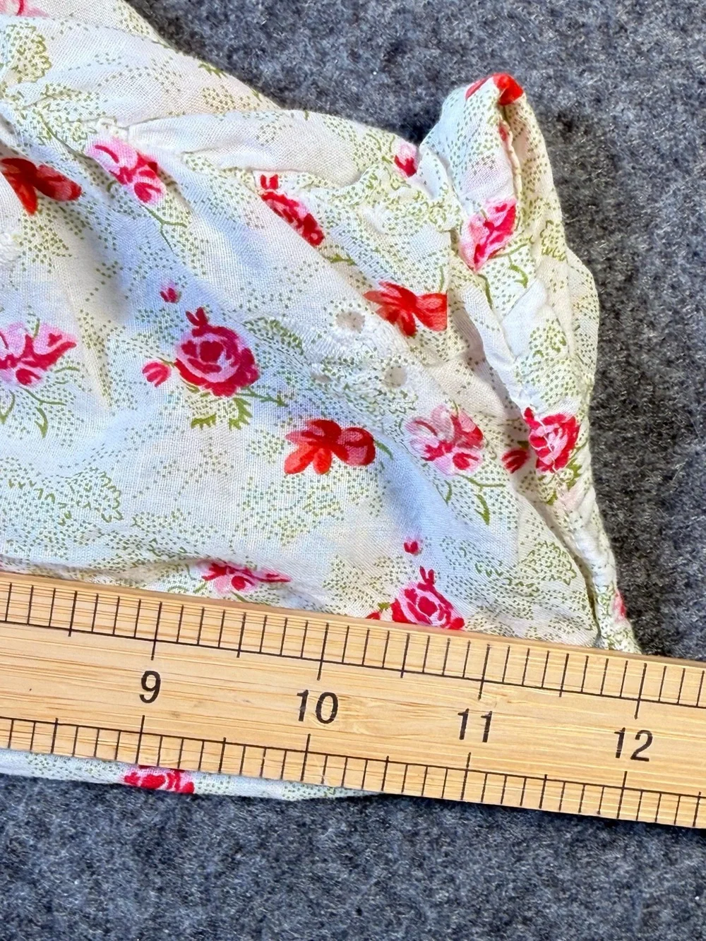 Anthropologie Floral Smocked Eyelet Puff Sleeve Blouse Size S NWT Cottagecore